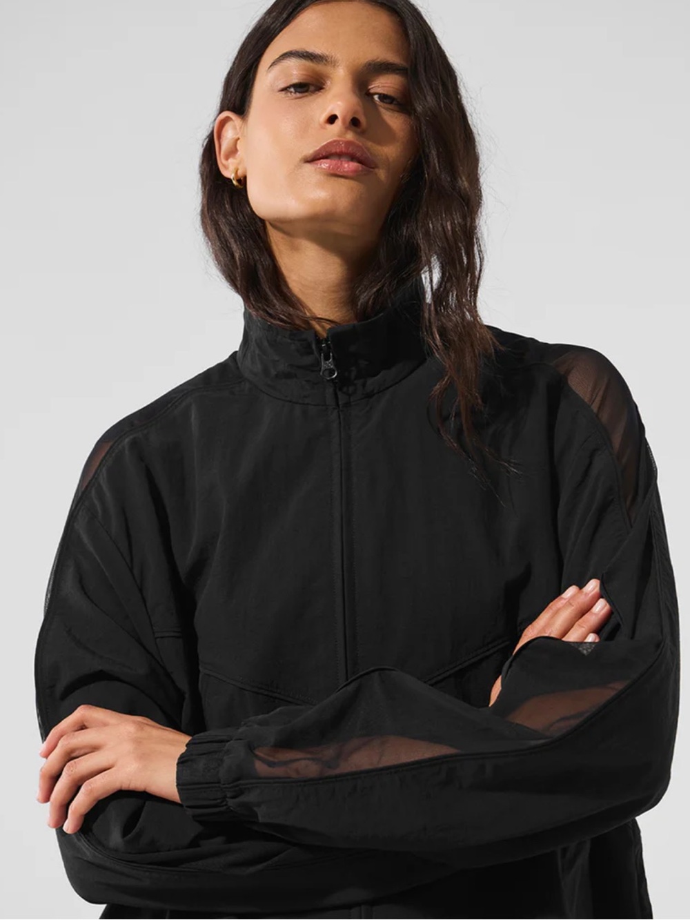 ALO Origin Full Zip Track Jacket Black XS